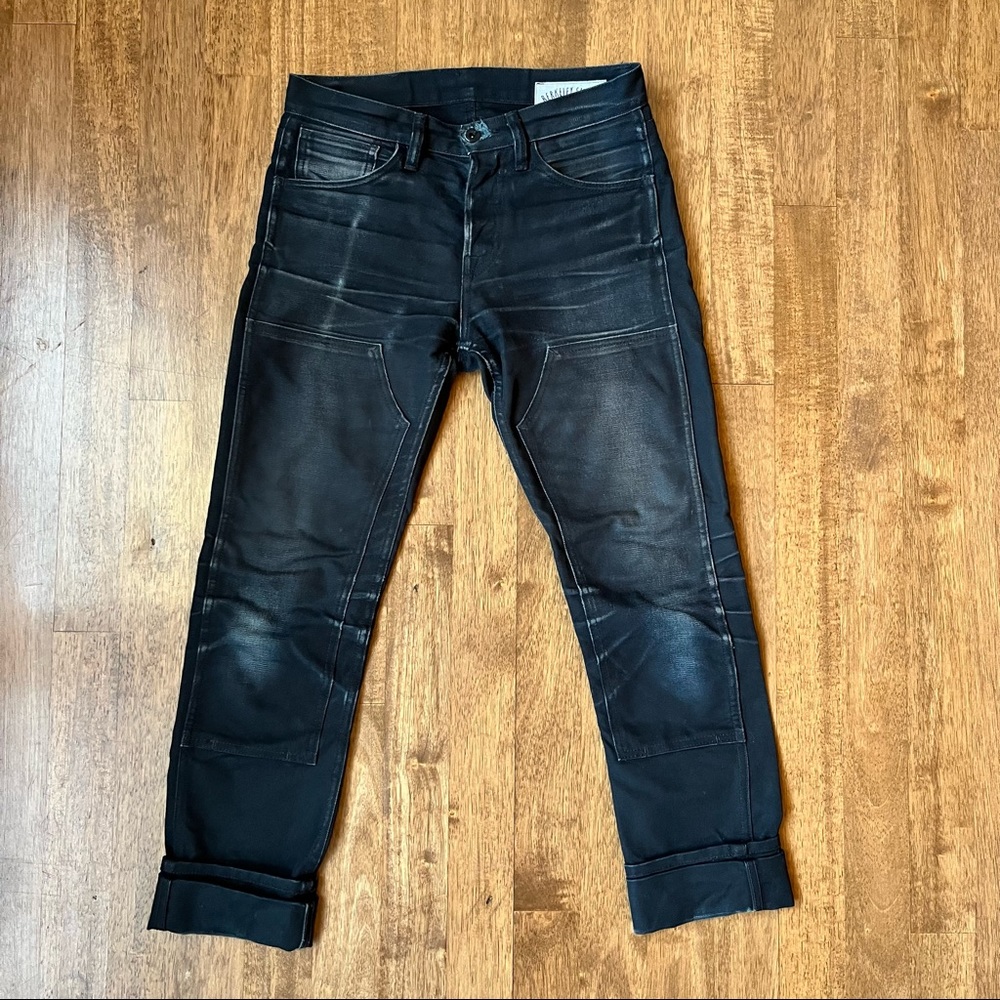 Rogue Territory Double Knee Canvas Stanton in Black. Amazing washed fade.